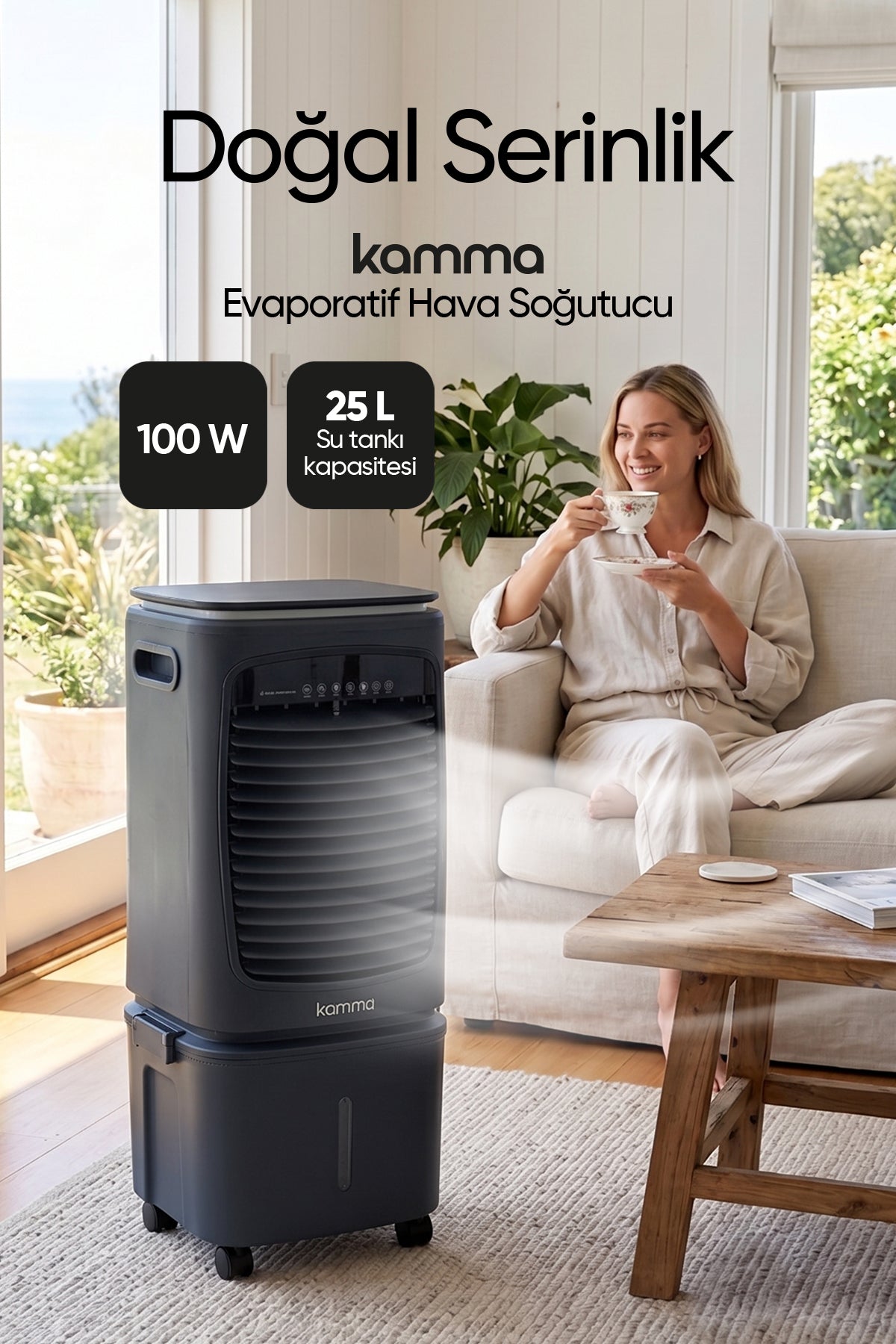 KAC 160 Evaporatif Hava Soğutucu - Lacivert